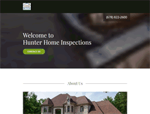 Tablet Screenshot of hunterinspect.com
